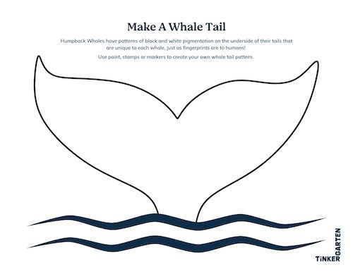 whale printable template