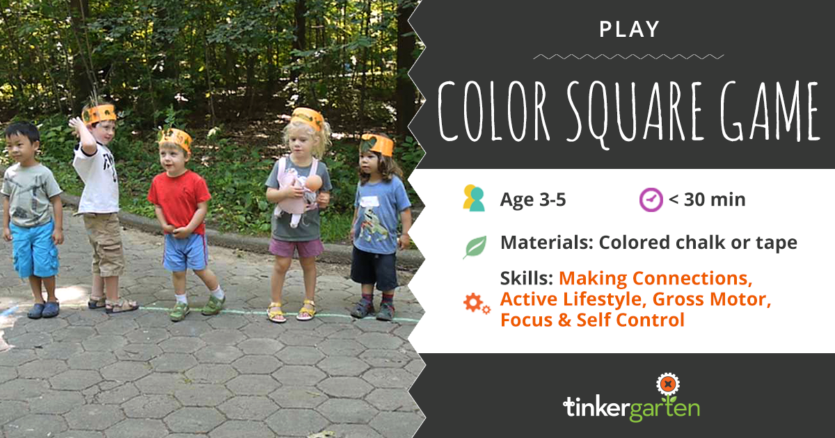 The Color Square Game For Kids | Tinkergarten